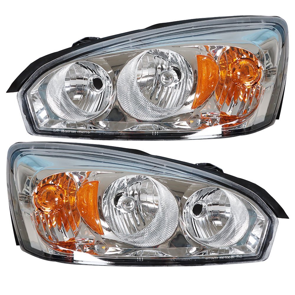 Halogen Headlight Pair for 2004-2008 Chevrolet Malibu 15851373 15851372