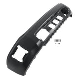 Black Steel Split Front Bumper without Sensor Holes for 2014-2015 GMC Sierra 1500 GM1002848