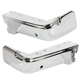 Chrome Steel Rear Bumper End Caps Pair for 2009-2014 Ford F-150