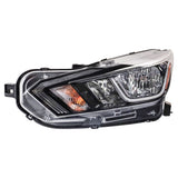 Left Halogen Headlight Assembly for 2023-2024 Nissan Versa