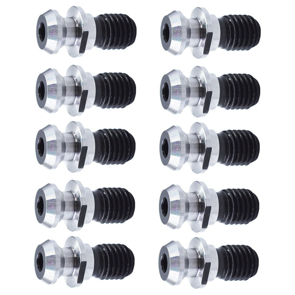 CAT40 Coolant Pull Stud 45 Degree 0.740 Inch 10 Pack for Mazak Fadal Hurco Okuma