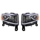 Headlight For 2014-2016 Grand Cherokee w/ Chrome Bezel Set 68110996AF CH2503247 2221-0217LR - product image