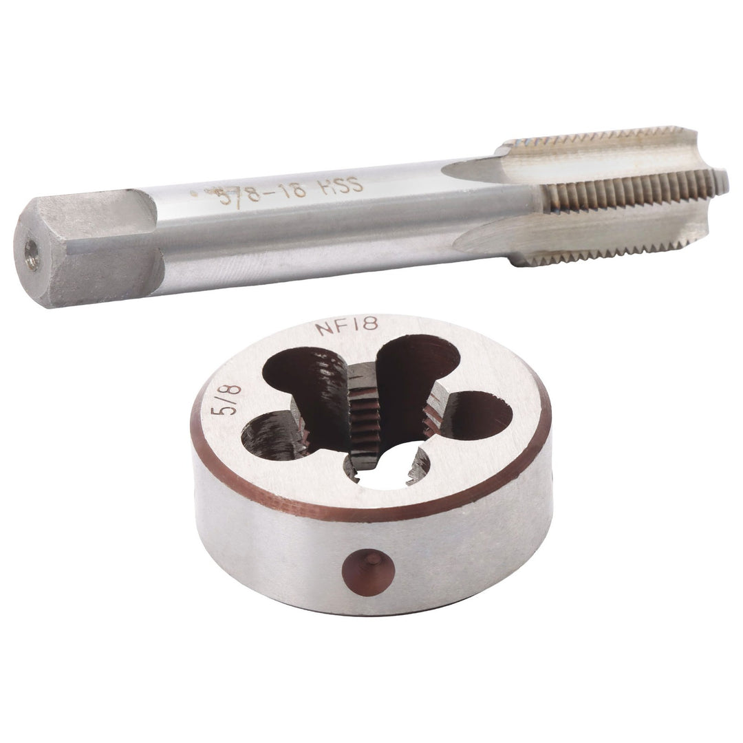 5/8-18 UNF HSS Tap and Round Die Set Right Hand