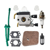 Carburetor Kit with Air Filter and Fuel Line for Stihl FS38 FS45 FS46 FS55 KM55 HS45 C1Q-S97A
