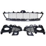 Front Lower Bumper Grille Set Black for 2014-2020 BMW 4 Series F32 F33 F36 M Sport