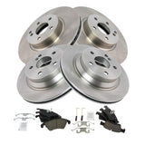 Front & Rear Ceramic Brake Pad & Rotor Kit for 2010-2015 Mercedes-Benz E350