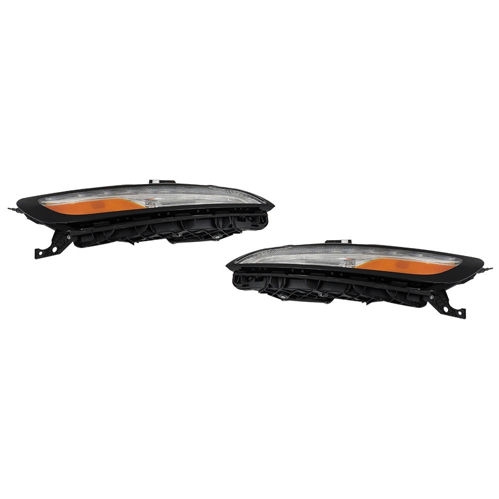 Headlight Pair with DRL for 2014-2018 Jeep Cherokee 68321887AC 68321886AC