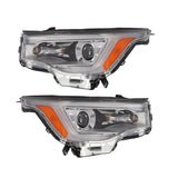 Chrome Halogen Headlight Pair with LED DRL for 2017-2019 GMC Acadia GM2503446 – product image 6