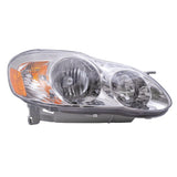 Headlight For 2003-2004 Corolla with Clear Lens THRU 04/04 Set 8111002190 6221-0109LR - product image