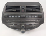 08-11 HONDA ACCORD RADIO RECEIVER AM/FM CD PLAYER with AIR VENT 77260TA6A500 OEM - product image