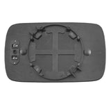 Mirror Glass with Base for 1999-2006 323i Sedan/Wagon Blue Tinted Heated Left 8339-0003L - product image