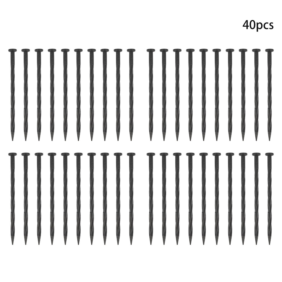 No-Dig Lawn Edging Kit 40 Ft with 40 Spikes Brown