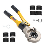 Hydraulic Copper Tube Fitting Crimping Tool with 1/2 3/4 1 in Jaws and Pipe Cutter