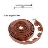 No-Dig Lawn Edging Kit 40 Ft with 40 Spikes Brown