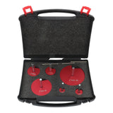 PVC Pipe Reamer Kit 6 Piece 0.75 to 4 Inch for 1/2 Inch Drills