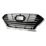 Black Chrome Front Upper Grille for 2018-2020 Hyundai Sonata 86350-C2AB0