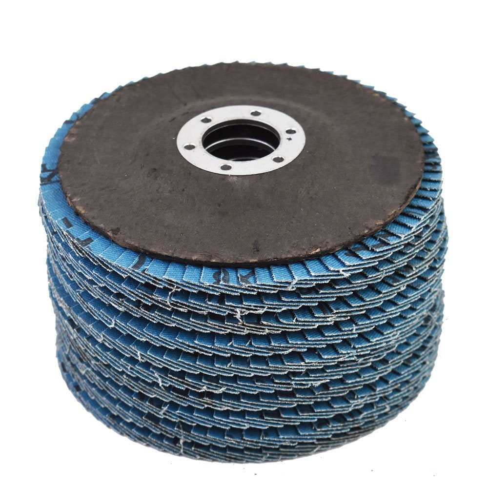 4-1/2 x 7/8 Inch Zirconia Flap Discs 60 Grit T29 10 Pack