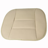 Beige PU Leather Front Seat Cushion Cover Universal