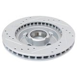 Front Performance Drilled & Slotted Brake Rotor Pair for 1987-1993 Ford Mustang 5.0L