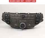 08-09 Honda Accord AM FM Radio Player Audio A/C Control 39101-TA0-A914 WITH CODE OEM - product image