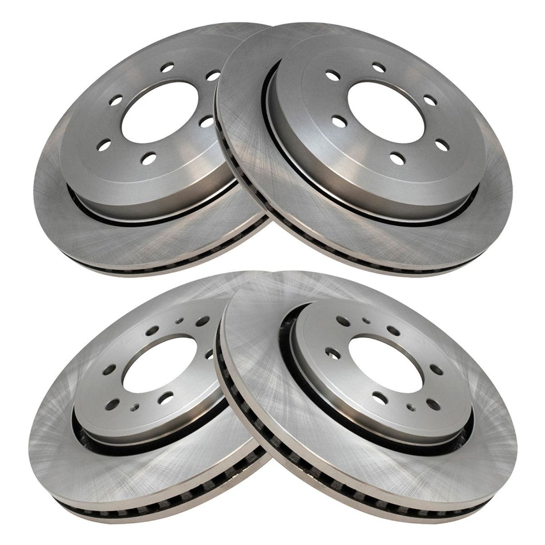 Front and Rear Brake Rotor Set for 2007-2017 Ford Expedition Lincoln Navigator