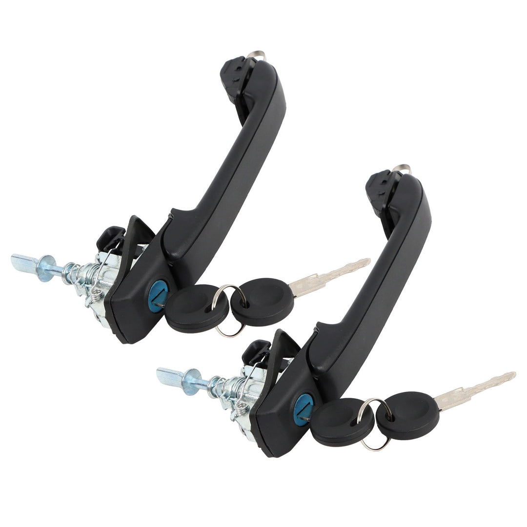Front Left and Right Outside Door Handle Pair with Keys for 1993-1999 Volkswagen Jetta Golf Cabrio 1H0837207B