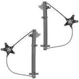 Front Manual Window Regulator Pair for 1998-2004 Nissan Frontier and 2000-2004 Xterra