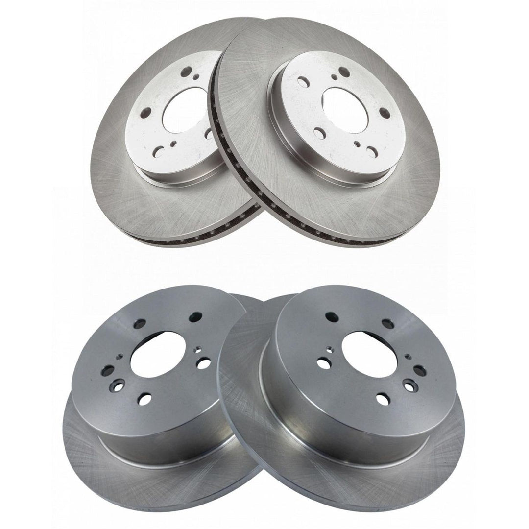 Front and Rear Brake Rotor Set for 2004-2010 Toyota Sienna