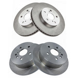 Front and Rear Brake Rotor Set for 2004-2010 Toyota Sienna
