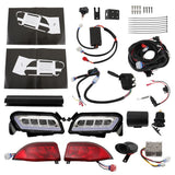 LED Headlight and Tail Light Kit for Club Car Tempo Golf Carts 2018 and Up