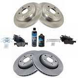 Front & Rear Ceramic Brake Pad & Rotor Kit for 2012-2020 Jeep Grand Cherokee & 2012-2013 Durango