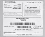 2011-12 Honda Accord AM/FM SAT Radio 6-Disc CD MP3 Player 39100-TA0-L420-M1 3PB0 - product image