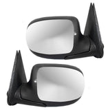 Power Mirror For 1999-2002 Silverado 1500 Textured Black Base-Chrome Cover Set 1332-4662LR - product image
