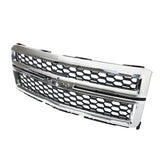 Chrome Honeycomb Front Grille for 2014-2015 Chevrolet Silverado 1500