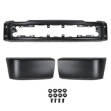 Black Steel Split Front Bumper Face Bar for 2015-2017 Ford F-150 FO1002423