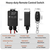 12V Remote Control Switch. IP67 Waterproof 30A Relay Wireless (DC 8-80V) DC8-80V - product image 3