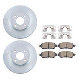 Front Disc Brake Rotors and Ceramic Pads for 2020-2022 Nissan Versa & 2018-2022 Kicks 1.6L D2038