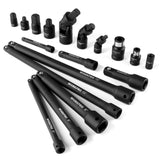 WORKPRO 18-Piece Impact Socket Accessory Set 1/4, 3/8 and 1/2 Inch Drive