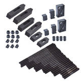 58-Piece 1/2 Inch T-Slot Clamping Kit with 3/8-16 Studs