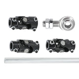 36 inch Steel Steering Shaft with U-Joint and Support Bearing Kit for GM Steering Box 3/4-30 Spline SJS08