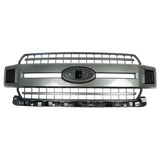 Gray Front Upper Hood Grille for 2018-2020 Ford F-150 JL3Z-8200-FCPTM