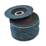40 Grit Zirconia Flap Disc 4-1/2 x 7/8 Inch 10 Pack