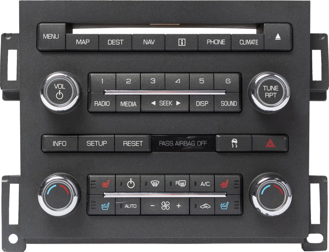 2009 Lincoln MKS Multimedia Temperature Control Panel Part Number 8A5T18A802DKW - product image