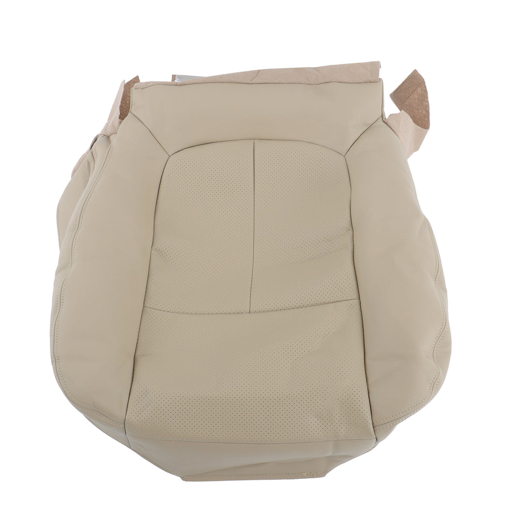 Driver Bottom and Top Leather Seat Covers Tan for 2009-2014 Ford F-150 Lariat