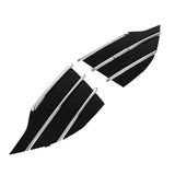 Gloss Black Front Grille with Chrome Trim 3 pc for 2013-2016 Ford Escape