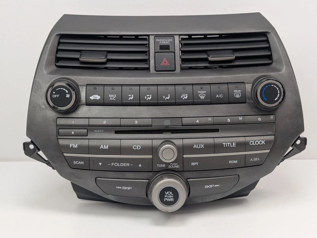 08-11 Honda Accord Radio Stereo CD Player AC Climate Control Air Vents OEM 39100-TA0-A02 - product image