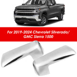 Chrome Top Half Mirror Covers for 2019-2024 Chevy Silverado / GMC Sierra 1500
