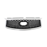 Chrome Black Front Upper Grille with Camera Hole for 2019-2023 Infiniti QX50 62310-5NA2A