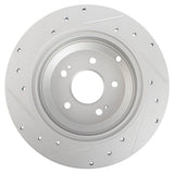 Rear Performance Drilled & Slotted Rotor Pair for 2019-2023 Genesis G70 & 2018-2021 Kia Stinger