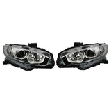 Halogen Headlight Pair for 2016-2020 Honda Civic HO2502173 HO2503173